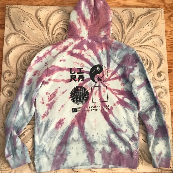 Lira Mens Sz M Tie-Dye Hoodie New Without Tags - - Picture 5 of 6